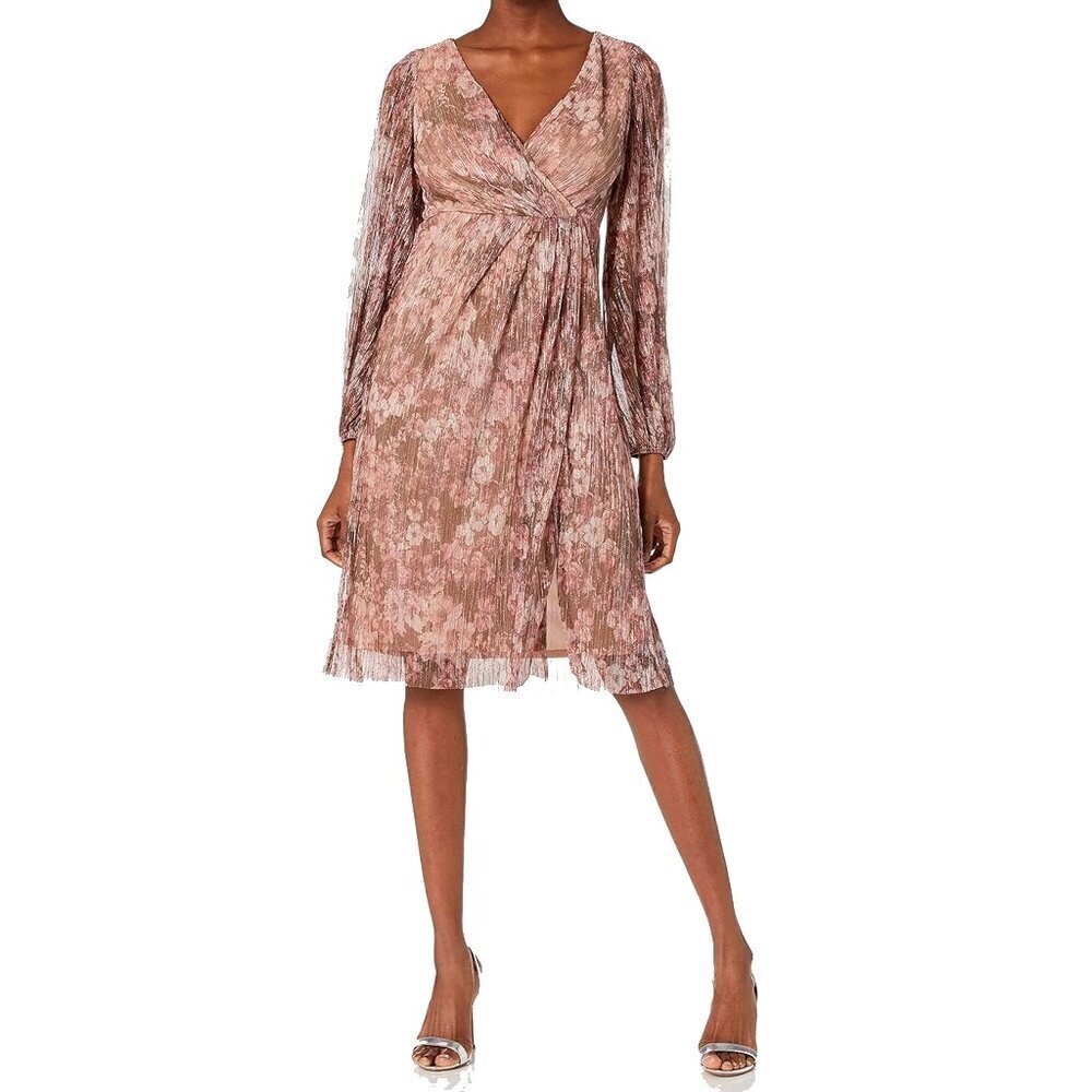 Adrianna Papell Women's Metallic Midi Dress